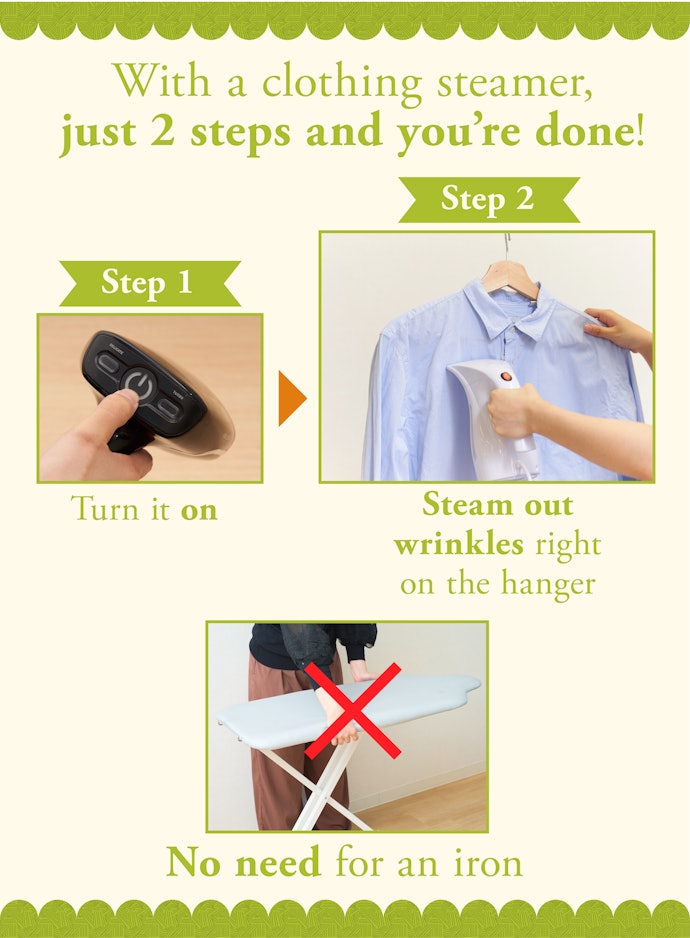 Smooth Out Wrinkles Right on the Hanger