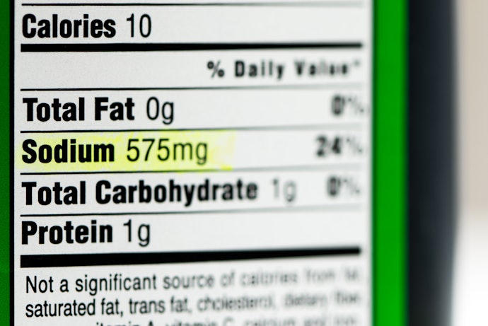 Check the Label for 600mg or Less Sodium Content