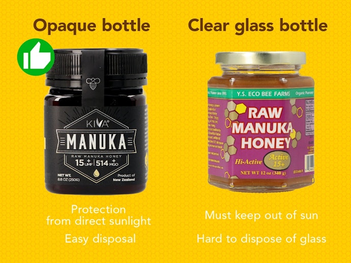 Choose Opaque Bottles for Best Storage