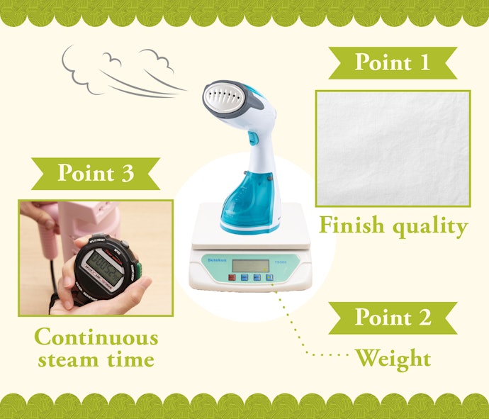 The Finish Quality, Ease of Use, and Continuous Steam Time Are Key Factors