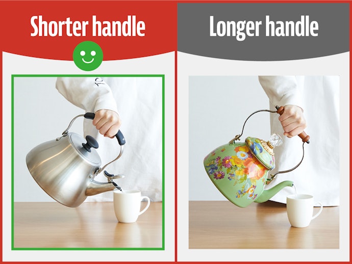A Handle Closer to the Body Makes It Easier to Pour