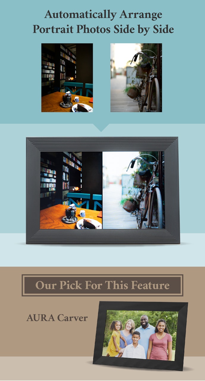 Some Digital Frames Feature Side-by-Side Views for Multiple Photos