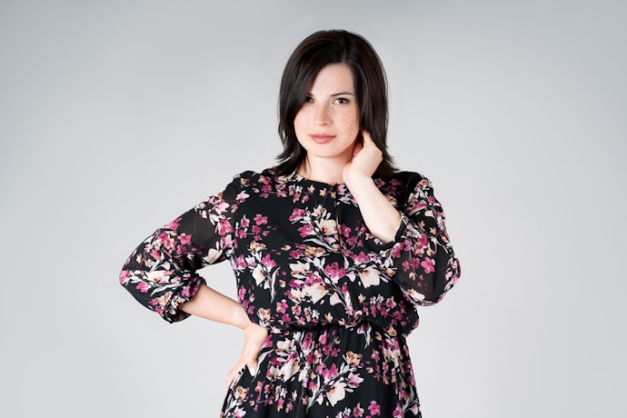 For Transitional Coverage, Opt for Floral Dresses With Simple Three-Quarter Sleeves